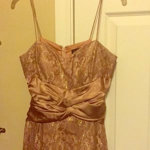 Lacy Gold evening dress
